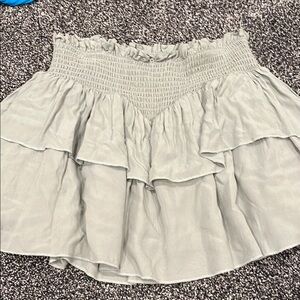 Junior Ruffled Skirt- sage green